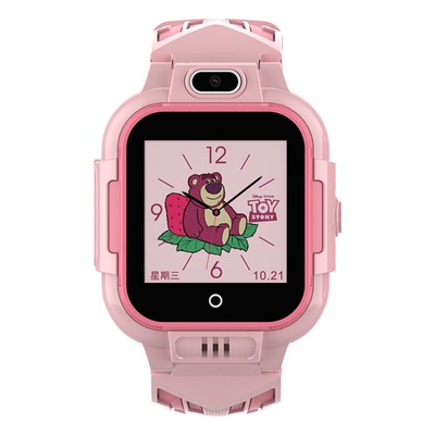 迪士尼草莓熊官方正品儿童电话手表女孩专用智能定位天才小学生版