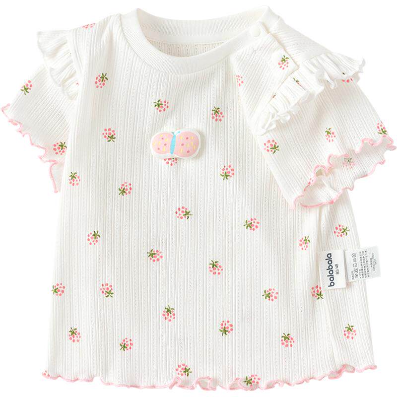 巴拉巴拉童装儿童宝宝短袖t恤女童夏装婴儿甜美洋气上衣