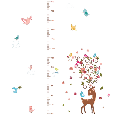 儿童房测量身高尺自粘整张卡通