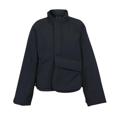 阿玛施2025冬季新款立领简约纯色厚款长袖棉服保暖外套女5400851