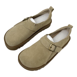 复古平底全包勃肯鞋一脚蹬博肯单鞋女鞋子2026新款春秋乐福豆豆鞋