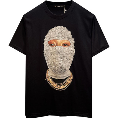 蒙面人短袖t恤西点蜗牛休闲情侣