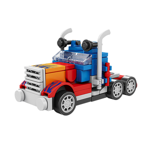 开智积木新品变形回力车汽车1组8盒儿童益智拼装积木玩具男孩礼品