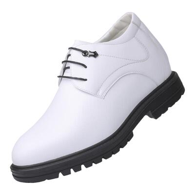 白皮鞋夏季男士特高10cm厘米