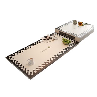 岛台餐桌垫2026新款茶几桌布轻奢高级感pvc皮革防水防尘免洗桌垫