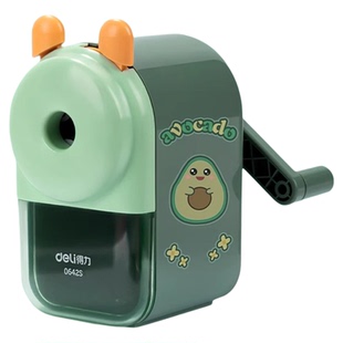 得力转笔刀铅笔刀削笔器转笔刀小学生专用铅笔刨削笔机卷笔刀手摇式卷笔刀小学生专用削笔刀铅笔刀削器全自动