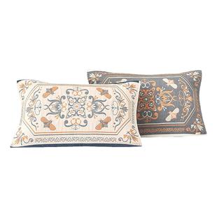 四季通用全棉枕巾一对装防脱落吸汗纯棉四层纱布高档枕头巾家用男