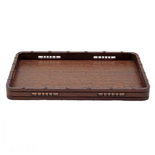 鸡翅木茶托盘家用实木长方形茶盘简约木质紫砂托盘红木果盘餐盘