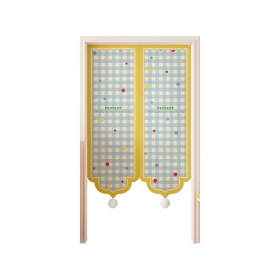 异形门帘隔断帘高级感轻奢风半帘