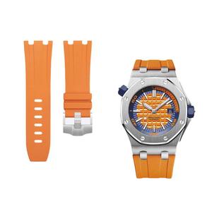 适用爱彼AP皇家橡树离岸氟橡胶手表带42MM原装15703/15710/26470