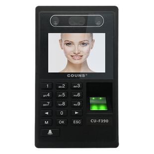 高优F392人脸识别门禁系统套装考勤一体机玻璃大门指纹电子密码锁