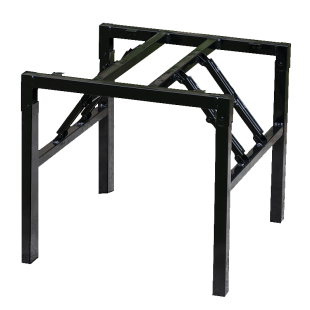 正方形折叠桌腿支架 桌架子 铁桌腿餐桌架 桌脚架子 桌子腿餐台脚