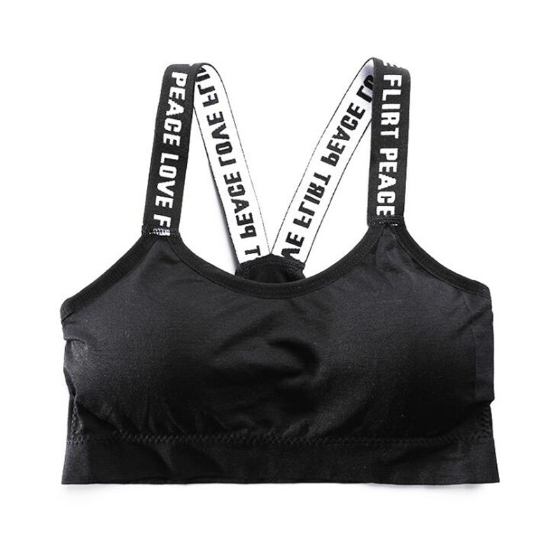 2件装 运动内衣性感裹胸抹胸式瑜伽吊带背心防走光美背透气文胸女