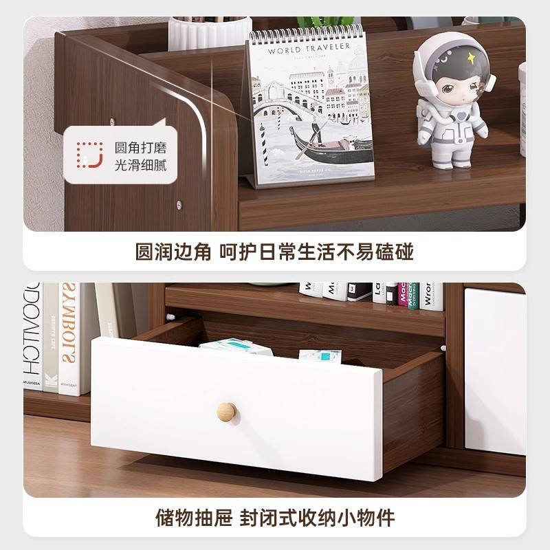 桌角置物架办公桌台面置简易架子收纳柜架桌上书桌多层书立物书架