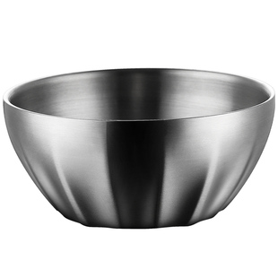 芬兰MISANBROO316不锈钢碗食品级家用儿童吃饭双层防烫宝宝饭碗小