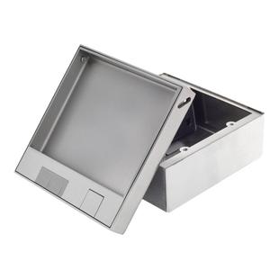 大理石瓷砖地插座隐形纯平隐藏式超薄网线地面嵌入式不锈钢地插座