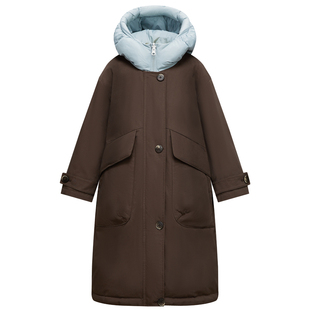 3QR儿童羽绒服女童中长款2025新款洋气两面穿中大童男童童装外套