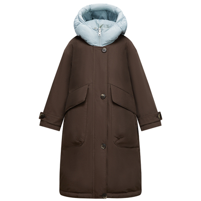 3QR儿童羽绒服中长款两面穿