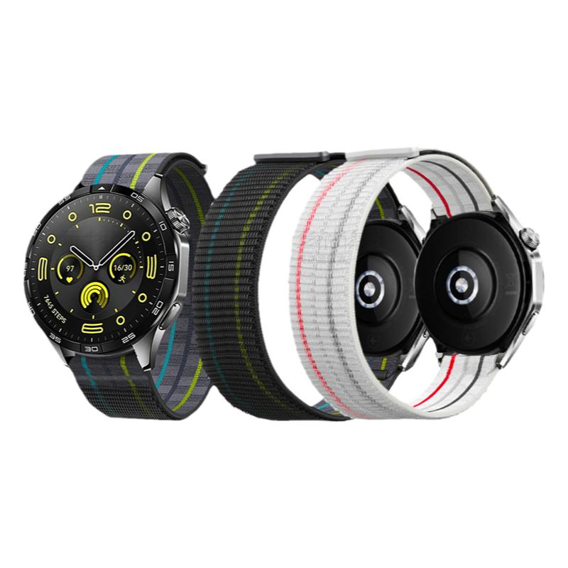 适用华为GT6pro手表带watch5纤维GT5尼龙watch4pro回环编织物watchgt3/2pro腕表新款男女荣耀GS3智能运动链
