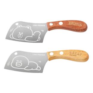 布朗熊迷你小菜刀儿童刀具厨房家用不锈钢切菜刀宝宝辅食切水果刀