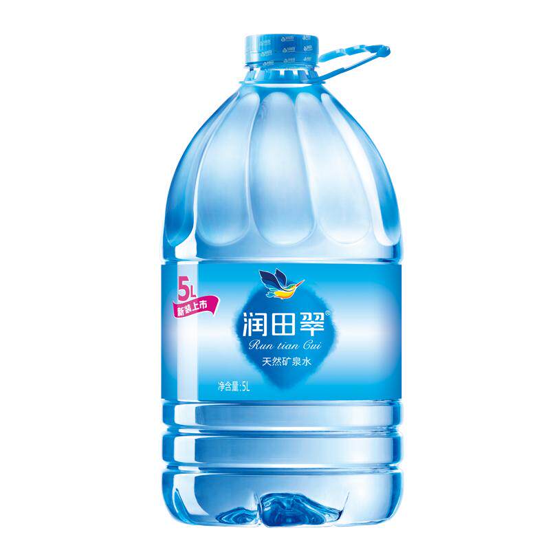 润田翠天然矿泉水饮用水井冈山5L*4桶包邮整箱（塑包）