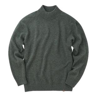 MrBu布先生微廓形半高领羊毛衫秋冬加厚蓄温保暖男款毛衣BT12225