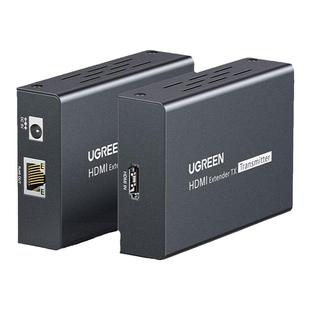 绿联 hdmi延长器网络传输200米转网口高清音视频监控工程电视中继器hdmi转rj45网线延长信号增强放大器一对装