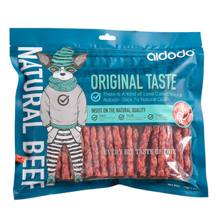 爱多多宠物狗零食牛肉培根细卷切片肉条肉干泰迪金毛训犬奖励358g