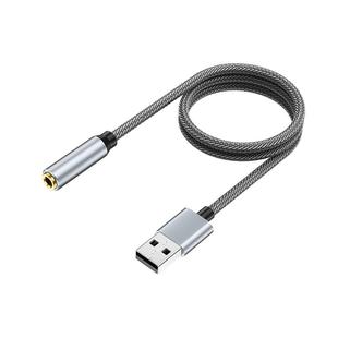 优联手机电脑投影仪usb转接3.5mm耳机孔麦克风耳麦二合一接头耳机转换头转接线外置声卡接口音频转换器线AUX