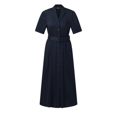 歌莉娅夏季重要场合真丝连衣裙女