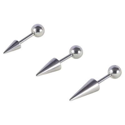 医学级钛钢恶魔耳钉辣妹土酷个性