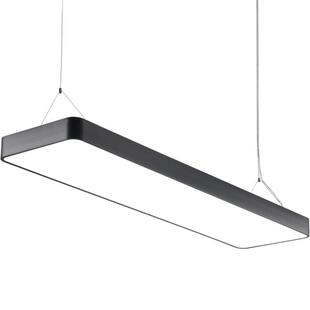 简约led办公室吊灯长条方形吸顶灯工作室理发店健身房教室超市