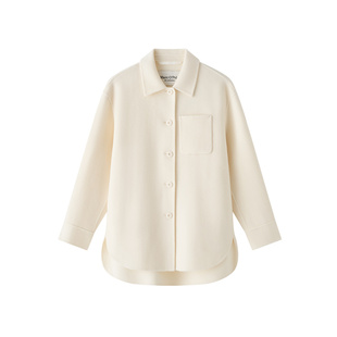 【自营】Marc O'Polo【100%绵羊毛】2025冬新款衬衫式毛呢大衣女