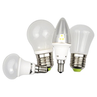 led灯泡节能灯家用e27螺口超亮护目球泡E14螺口台灯玻璃蜡烛泡