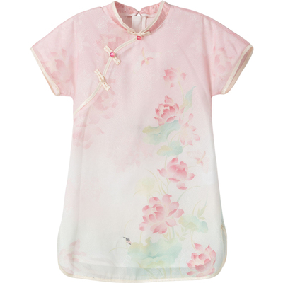 女童旗袍裙2026夏季新款儿童汉服中国风新中式古风连衣裙日常可穿