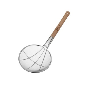 漏勺过滤网筛厨房油炸漏网商用笊篱不锈钢捞勺超细网密网长柄漏勺