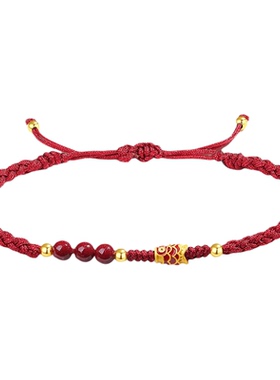 普陀山新款天然朱砂辰砂手链