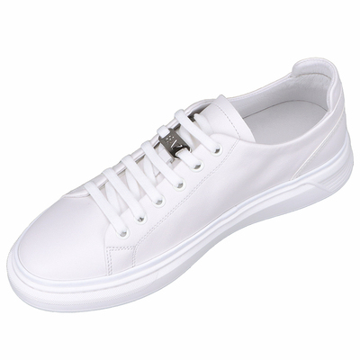 潮流轻便透气真皮小白鞋