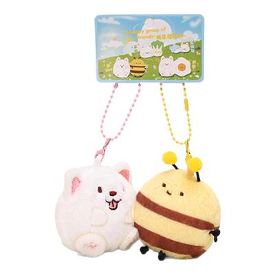 Jinnew可爱萨摩耶趣味毛绒挂件