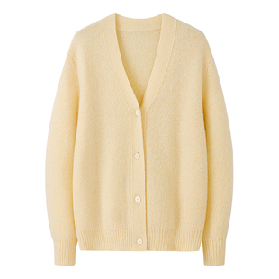 BLINK/进口南非幼马海毛极细超柔重磅450G四平同色提花工艺毛衣