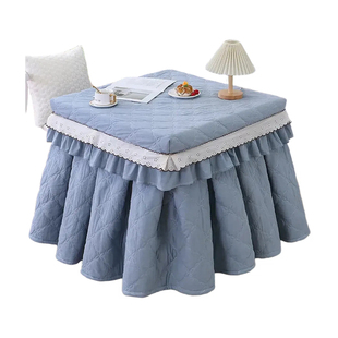 2025新款纯棉全棉正方形电暖烤火炉桌罩烤火被桌子罩套加厚烤火罩