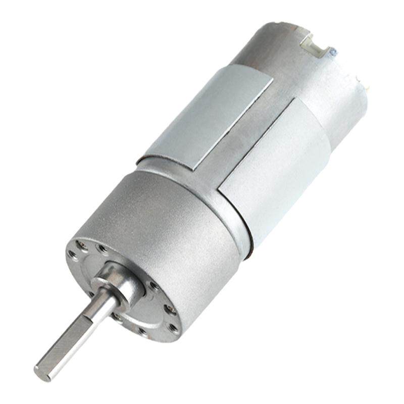37GB-555直流微型减速电机6V12V24V大功率扭力足气泵减速齿轮箱