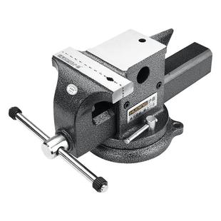 沪鼎全钢台虎钳牛角多功能精密台钳工业级夹持加工维修教学虎钳