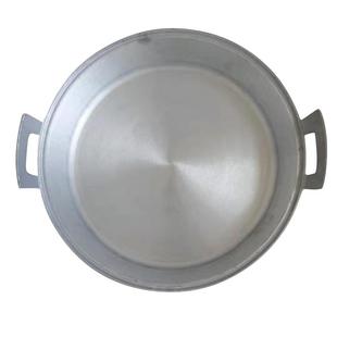 铝平底锅无涂层不粘锅吕平锅老式平锅家用商用煎包锅加厚铝盆煎肉