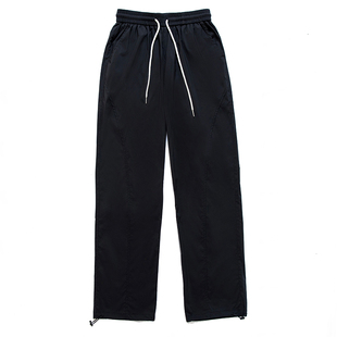 烦恼的Octopusl秋冬直筒抽绳长裤加绒保暖西裤宽松通勤垂感裤子男