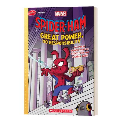 蜘猪侠 英文原版 Spider-Ham Great Power  No Responsibility 漫威 Peter Porker 图画故事书 英文版 进口英语原版书籍