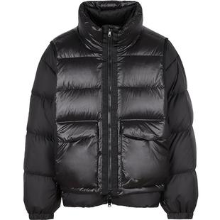 速写男装秋冬新款休闲宽松羽绒服短款拼接撞色保暖潮时尚舒适外套