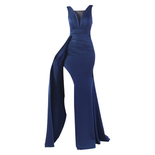 晚礼服裙女2025新款高级感轻奢小众高端大气赫本风缎面吊带连衣裙