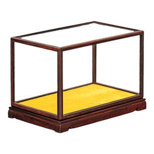 红木玻璃罩古董文玩玉石花瓶透明罩定制工艺品摆件宝笼佛像防尘罩