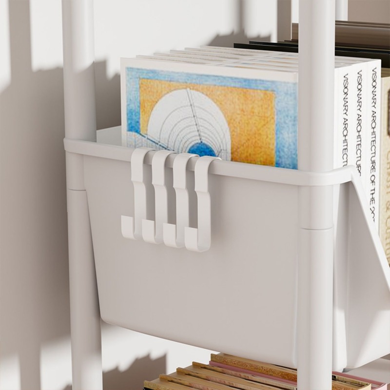 学生移动书架收纳置物架落地儿童卧室宿舍架简易书柜收纳小小推车